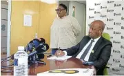  ?? /Mfundo Mkhize ?? Call for tolerance: Salga chair Thami Ntuli addresses the media on political killings in KwaZulu-Natal.