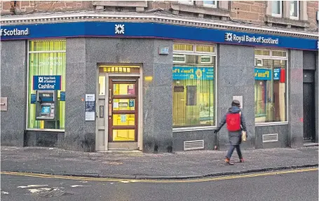  ?? Picture: Steve MacDougall. ?? The Dundee Stobswell RBS branch is among those due to close.