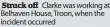  ??  ?? Struck off Clarke was working at Belhaven House, Troon, when the incident occurred