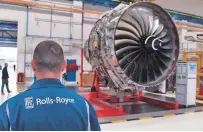  ??  ?? Roughly every second wide-bodied airliner flying into India has Rolls-royce engines