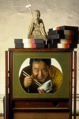  ?? –PHOTOS COURTESY OFNAMJUNE PAIK ESTATE ?? East and West and the future converge in the works of Nam June Paik.