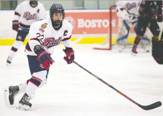  ?? TROY FLEECE ?? Regina Pat Canadians captain Cal Caragata says he’s “pretty bummed out” that the team’s Saskatchew­an Midget AAA Hockey League playoffs were cut short by Hockey Canada.