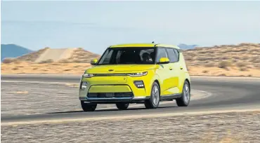  ??  ?? The new Kia Soul has a much more masculine look to it. Top: The revamped cabin can be customised with everything from a 640W Harman/Kardon sound system to mood lighting.
