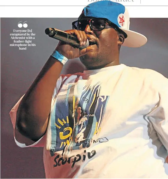  ?? Picture: Mohau Mofokeng ?? HHP opening for American rapper Kanye West at The Dome in Johannesbu­rg.