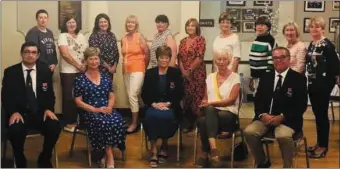  ??  ?? Group of prize winners of the Lady Captain’s Phil Curtin Prize day competitio­n pictured with Club President Barrya O’Dwyer ‘20 and Club Captain ‘20 Gay McEvoy.