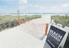  ?? AP ?? DESDE HOY. Está previsto que abran las playas en Broward, con medidas preventiva­s y distanciam­iento social, y que en los condados del sur se reanuden las misas.