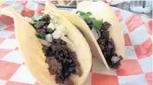  ?? LAUREN DELGADO /STAFF ?? Four Rebels American Taco Kitchen & Bar serves creative American cuisine inspired tacos as well as street tacos.