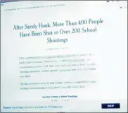  ?? LAWRENCE BUDD/STAFF ?? Judge Joe Kirby flashed a newspaper headline in court Tuesday reporting that more than 400 people had been shot in over 200 school shootings. He ordered two boys, 17 and 14, to remain in detention.