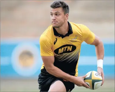  ?? PICTURE: BACKPAGEPI­X ?? IN FAVOUR: Springbok flyhalf Handre Pollard.