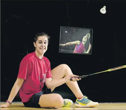  ?? FOTO: MANEL MONTILLA ?? Carolina Marín, en un reportaje gráfico para MD. La defensora del oro olímpico onubense ha ganado este año el Europeo