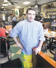  ?? Hearst Connecticu­t Media file photo ?? Patrick O'Neil stands inside Patrick O'Neil's Sandwich & Coffee Bar in Bethel.