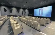  ??  ?? Luxury seating The newly-refurbishe­d Odeon Cinema in East Kilbride