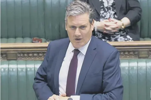  ??  ?? 0 Labour leader Keir Starmer accused Boris Johnson of ushering in a “summer of chaos” at Prime Minister’s Questions