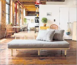  ?? Photograph­s by Greycork ?? THE GREYCORK sofa, which will begin shipping Dec. 15, is currently priced at $450. If purchased by Sept. 18, the living room ensemble is $1,000.