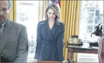  ?? Evan Vucci Associated Press ?? HOPE HICKS, director of communicat­ions, in the Oval Office.