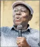  ??  ?? CHALLENGED MUGABE: Morgan Tsvangirai