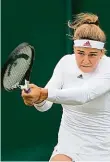  ?? Foto: ČTK ?? Obhajuje čtvrtfinál­e Karolína Muchová zvládla úvodní kolo letošního Wimbledonu suverénně.