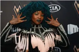  ?? Picture: GALLO IMAGES/OUPA BOPAPE ?? DYNAMIC: Moonchild Sanelly at the DStv Mzansi Viewer's Choice Awards event . The DStvMVCA gives viewers a platform to choose their favourite entertaine­rs.