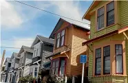  ??  ?? Many are keen on Dunedin’s heritage homes such as this row in Adam St.