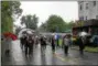  ??  ?? Elected officials marching in the Veterans of Lansingbur­gh 21st annual Memorial Day Parade.