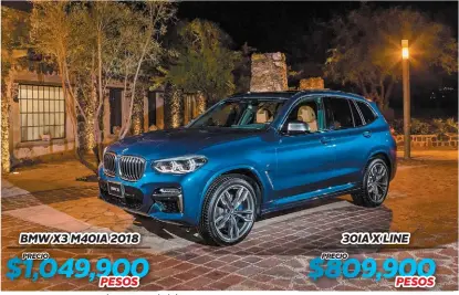  ?? FOTOS: ARCHIVO ?? Nuevo BMW X3 renueva el segmento de lujo.
