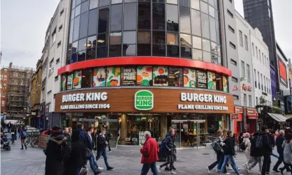  ?? ?? Burger King’s meat-free branch in Leicester Square, London. Photograph: Vuk Valcic/SOPA Images/REX/Shuttersto­ck