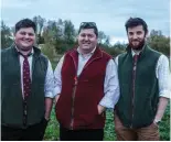  ?? ?? The Freeman family – George, Andrew and Robert pictured – own the land
