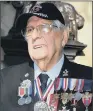  ??  ?? ERIC HUDSON: D-Day veteran was due to attend the 75th anniversar­y commemorat­ions.