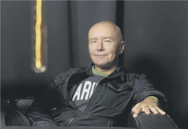  ??  ?? Irvine Welsh says he doesn’t want to be writing about the Trainspott­ing gang when they are pensioners - the last instalment revisits the boys when they are in their fifties