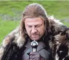  ?? HBO VIA AP ?? Ned Stark (Sean Bean) was lord of Winterfell.