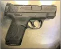  ?? COURTESY OF THE TSA ?? Transporta­tion Safety Administra­tion officers stopped a man with this loaded handgun at Philadelph­ia Internatio­nal Airport on Friday, the TSA says.
