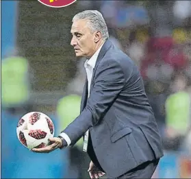  ?? FOTO: GETTY ?? Tite Su Brasil rompió moldes siendo fiel al ‘4-2-3-1’, un ‘rara avis’ en este Mundial