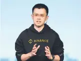  ?? REUTERS ?? Zhao Changpeng, founder and CEO, Binance, had admitted to charges including money laundering in November.