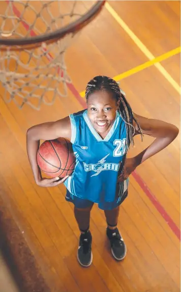  ?? Picture: ALISON WYND ?? BUSY GIRL: Agnes Emma-Nnopu has been selected in the Australian Sapphires Selection Camp and will also play finals for the Lady Supercats at the weekend.