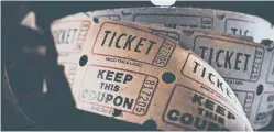  ?? ?? When events tickets looked like this it was a great deal simpler to buy them.