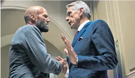  ?? ?? Men beehiving badly: Jason Statham and Jeremy Irons face off