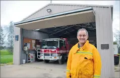  ??  ?? The wait is over: Goomalibee and Upotipotpo­n CFA Captain Peter Bailey is excited to see a dream become a reality with a the brigade given the green flag and funds to build a meeting room.