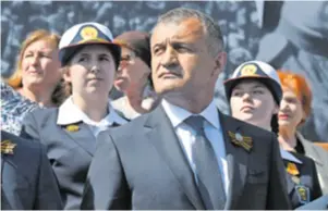  ?? ?? Anatolij Bibilov izgubio je izbore, ali je obećao održavanje referendum­a o pripajanju Južne Osetije Rusiji