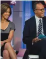  ??  ?? Jenna Wolfe and Lester Holt in “Today”