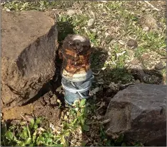  ?? BANNOCK COUNTY SHERIFF’S OFFICE VIA AP ?? This 2017, file photo released by the Bannock County Sheriff’s Office shows a cyanide device in Pocatello, Idaho.