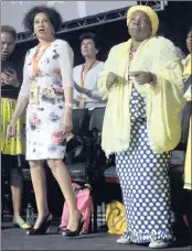  ??  ?? ‘RIVALS’: Lindiwe Sisulu and Nkosazana Dlamini Zuma at the ANC’s National General Council in Midrand in 2015.
