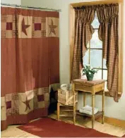  ??  ?? Shower Curtain $49.95
Prairie Curtain $48.95/pair