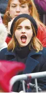  ?? AFP-Yonhap ?? Emma Watson attends the Women’s March on Washington in Washington, D.C., in this January 2017 file photo.