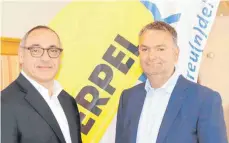  ?? FOTO: MÖLLERS ?? Lebert-Geschäftsf­ührer André Biwer und Stefan Noerpel-Schneider, geschäftsf­ührender Gesellscha­fter der Noerpel-Gruppe (rechts) arbeiten künftig eng zusammen: Noerpel kauft alle Lebert-Anteile.