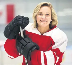  ??  ?? Marie-Philip Poulin, top, leads by example as Canada’s best active female hockey player, while former players making strides off the ice include (second row) Jayna Hefford, Gina Kingsbury, Danielle Goyette, Angela James, (bottom row) Cammi Granato,...