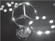  ?? THE ASSOCIATED PRESS ?? On Tuesday, Daimler recalled more than 3 million Mercedes-Benz diesel vehicles in Europe over concerns about their emissions performanc­e.