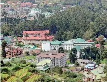  ??  ?? The growing commercial­isation in N'Eliya is leading to a serious shortage of water in the town