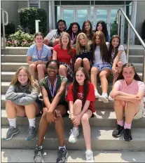  ?? COURTESY OF MERION MERCY ACADEMY ?? Summer Academy students become fast friends.