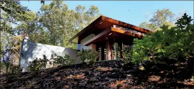  ?? SUSAN M. KISSEL via The Associated Press ?? The Frank Lloyd Wright-designed Bachman-Wilson House was moved to Arkansas from Millstone, N.J., and opened to the public in 2015.