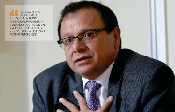  ?? MAYELA LÓPEZ ?? Ubaldo Carrillo es el director de Pensiones del régimen de Invalidez, Vejez y Muerte (IVM) de la CCSS.
